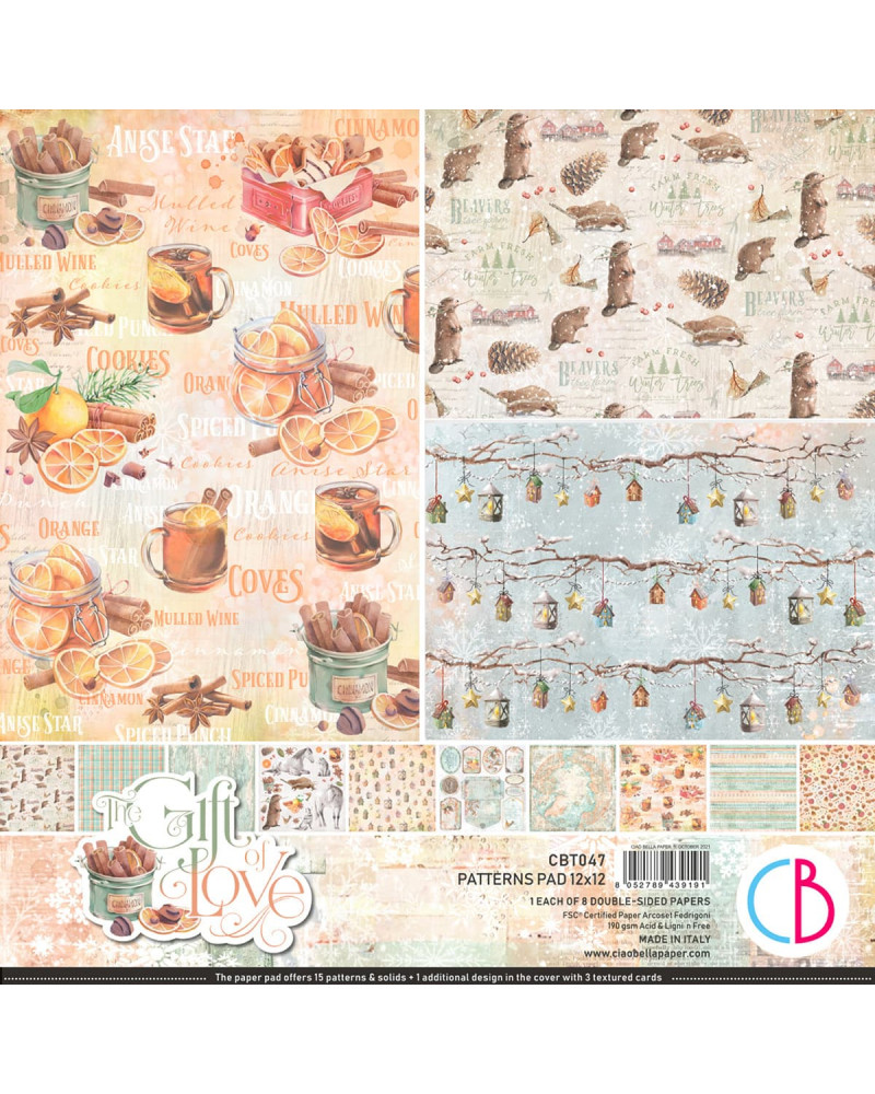 The Gift of Love - Pattern Pad 30 x 30 - Ciao Bella Paper