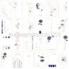 splendore floreale blu - Carta singola 12"x12" - Alexandra Renke