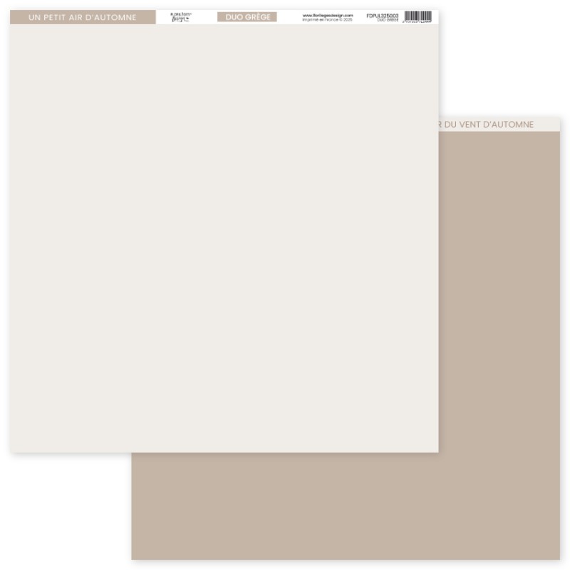 Duo Grege - tinta unita 12"x12" - Florileges Design