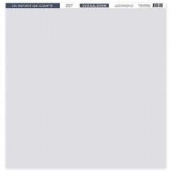 Duo Blue Denim - tinta unita 12"x12" - Florileges Design