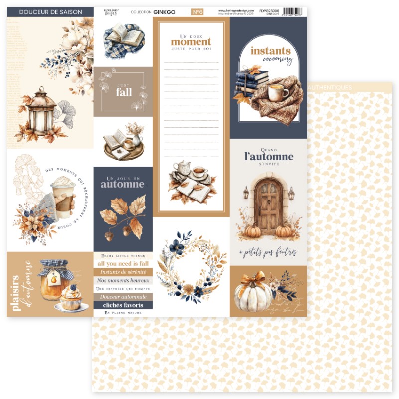 Ginko n. 6 - 12"x12" - Florileges Design