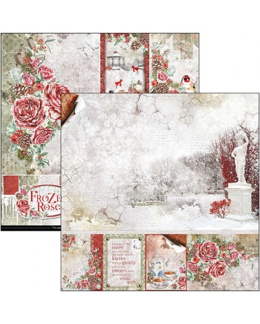 Paper pad 30 x 30 - FROZEN ROSES - Ciao Bella Paper