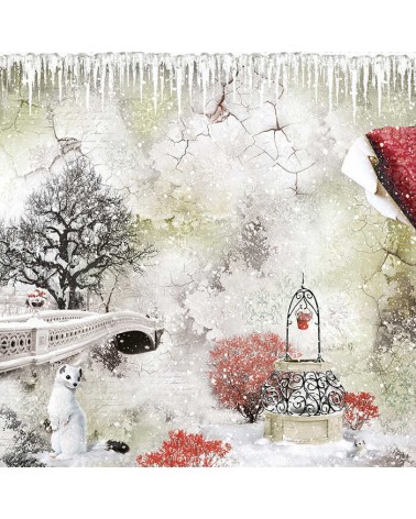 Paper pad 30 x 30 - FROZEN ROSES - Ciao Bella Paper