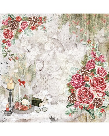 Paper pad 30 x 30 - FROZEN ROSES - Ciao Bella Paper