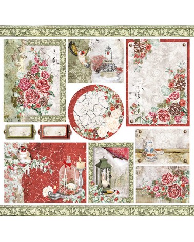 Paper pad 30 x 30 - FROZEN ROSES - Ciao Bella Paper