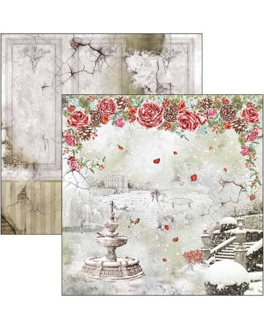 Paper pad 30 x 30 - FROZEN ROSES - Ciao Bella Paper