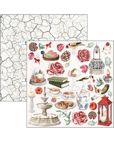 Paper pad 30 x 30 - FROZEN ROSES - Ciao Bella Paper