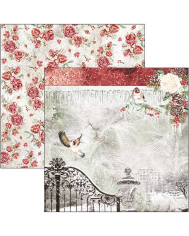 Paper pad 30 x 30 - FROZEN ROSES - Ciao Bella Paper