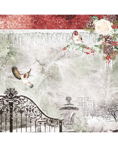 Paper pad 30 x 30 - FROZEN ROSES - Ciao Bella Paper