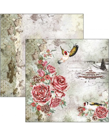 Paper pad 30 x 30 - FROZEN ROSES - Ciao Bella Paper
