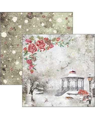 Paper pad 30 x 30 - FROZEN ROSES - Ciao Bella Paper