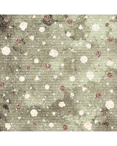 Paper pad 30 x 30 - FROZEN ROSES - Ciao Bella Paper