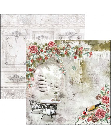 Paper pad 30 x 30 - FROZEN ROSES - Ciao Bella Paper