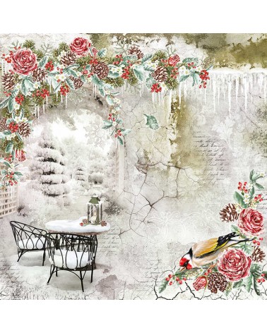 Paper pad 30 x 30 - FROZEN ROSES - Ciao Bella Paper