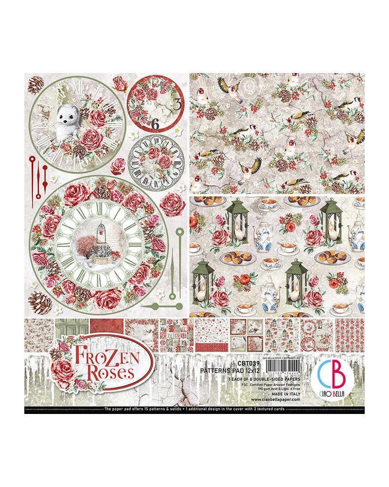 Patterns pad 30 x 30 - FROZEN ROSES - Ciao Bella Paper