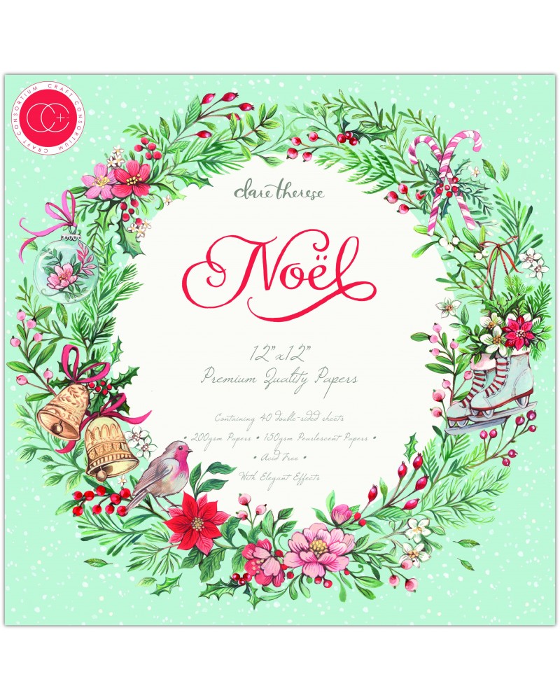 NOEL - Paper pad 30 x 30 - Craft Consortium