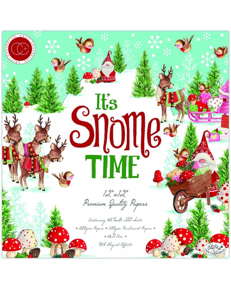 It's Snome Time - Paper pad 30 x 30 - Craft Consortium
